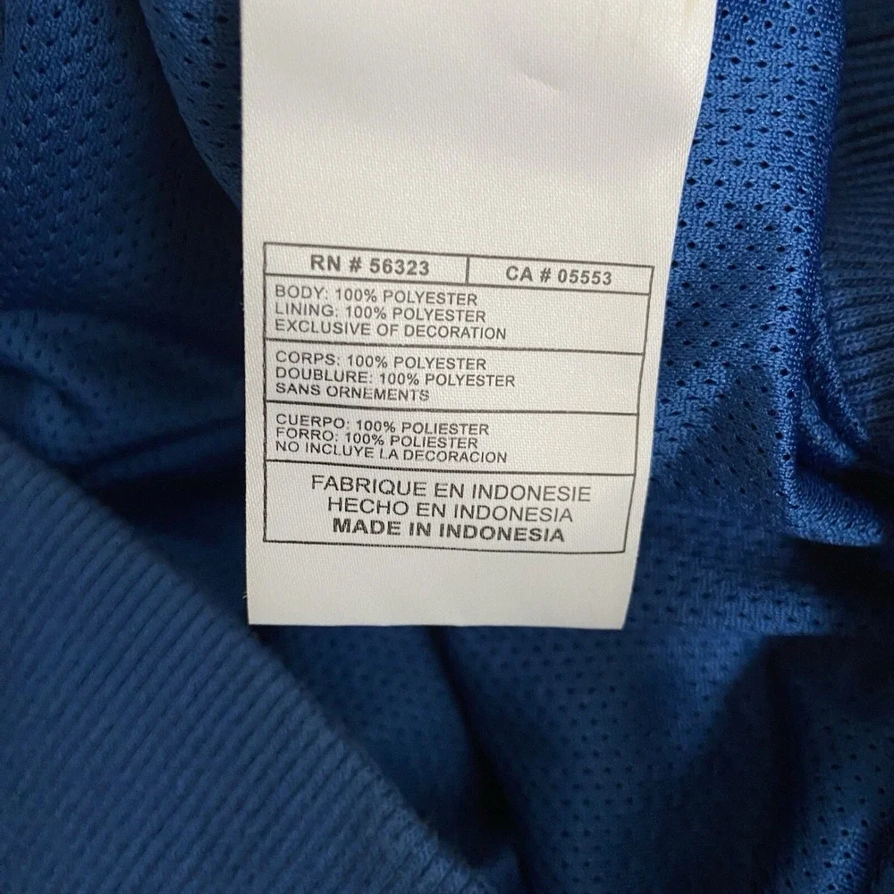 Air Jordan Jacket Mens Medium Mesh Lined Windbreaker Full Zip Activewear Blue